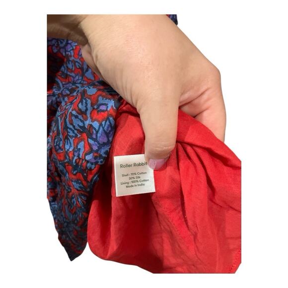 Roller Rabbit Lorien Ondine Dress Cotton Silk Blend - Picture 5 of 6